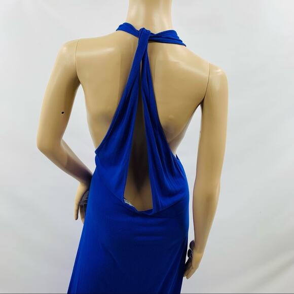 ASOS Royal Blue Backless Maxi Dress - Picture 6 of 10
